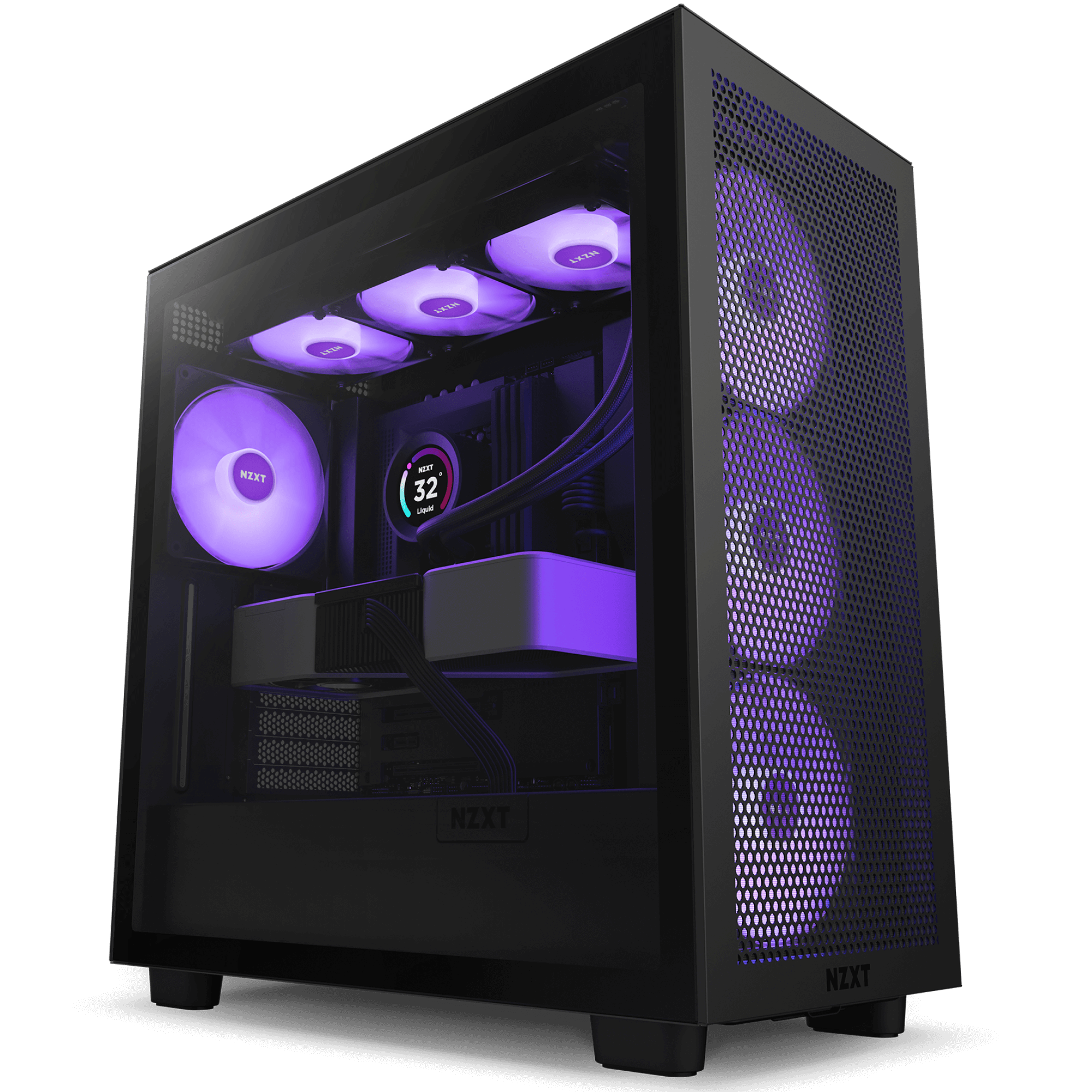 מארז מחשב nzxt h7 flow rgb black