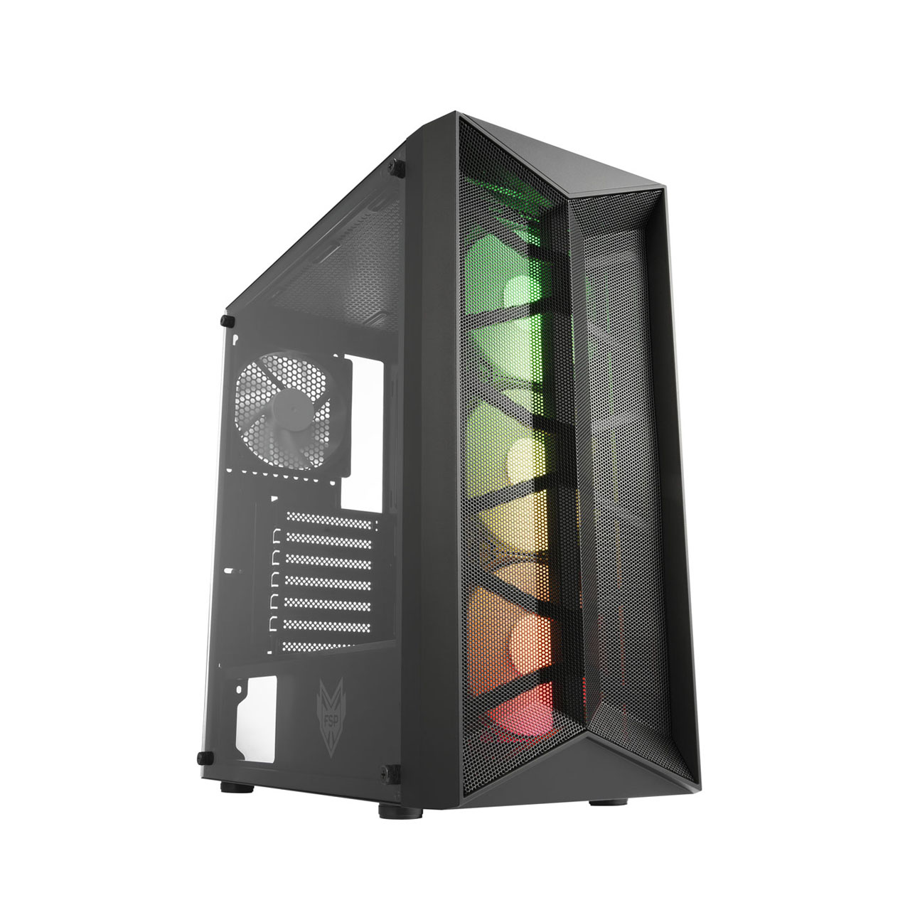 מארז מחשב ללא ספק FSP CMT211A Gaming PC Case Mid Tower