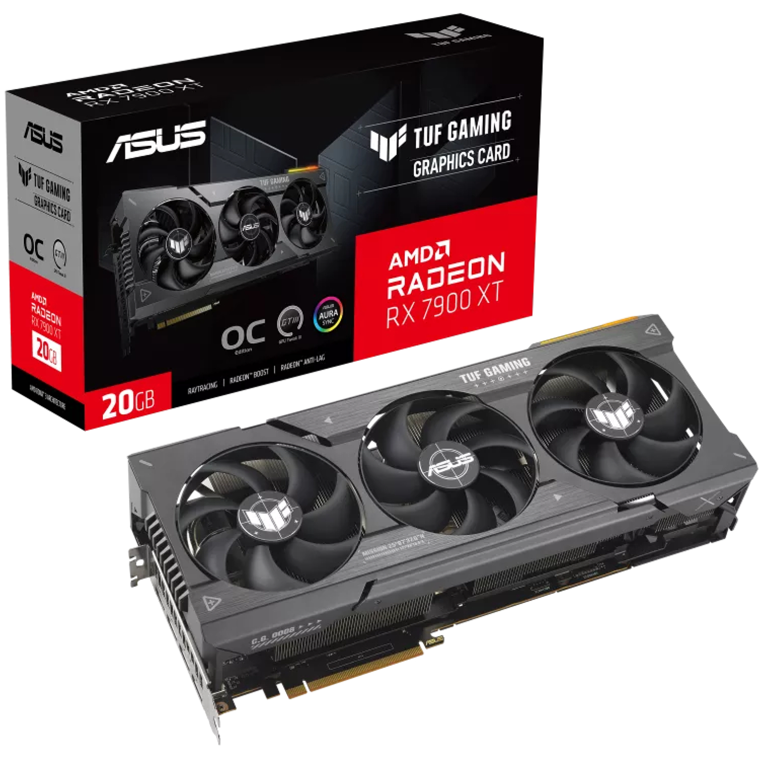 asus tuf gaming radeon rx 7900 xt oc edition 20gb gddr6