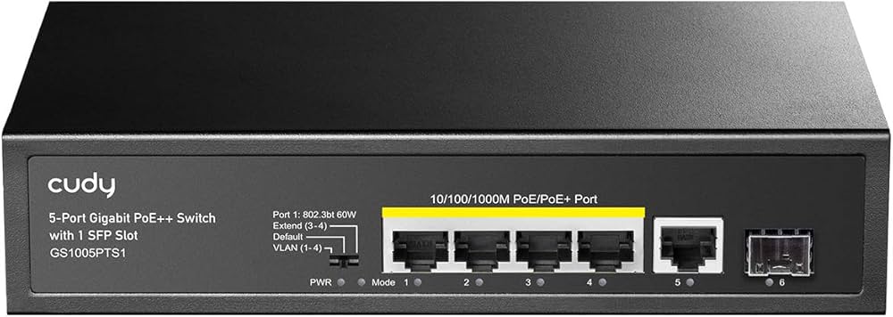 מתג Cudy 5-Port Gigabit PoE Ethernet Gigabit GS1005PTS1-IL