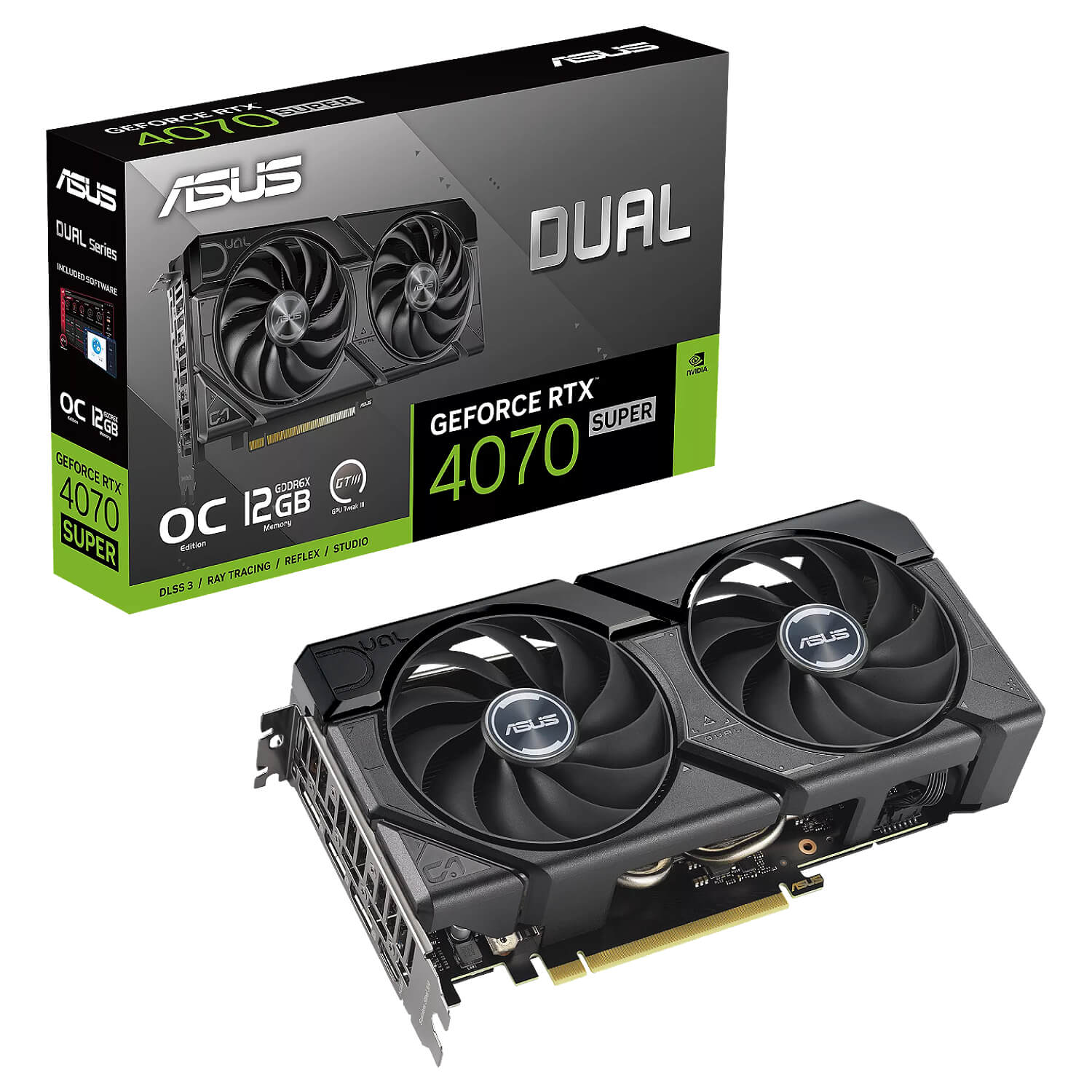 asus dual rtx 4070 super evo oc edition 12gb gddr6x