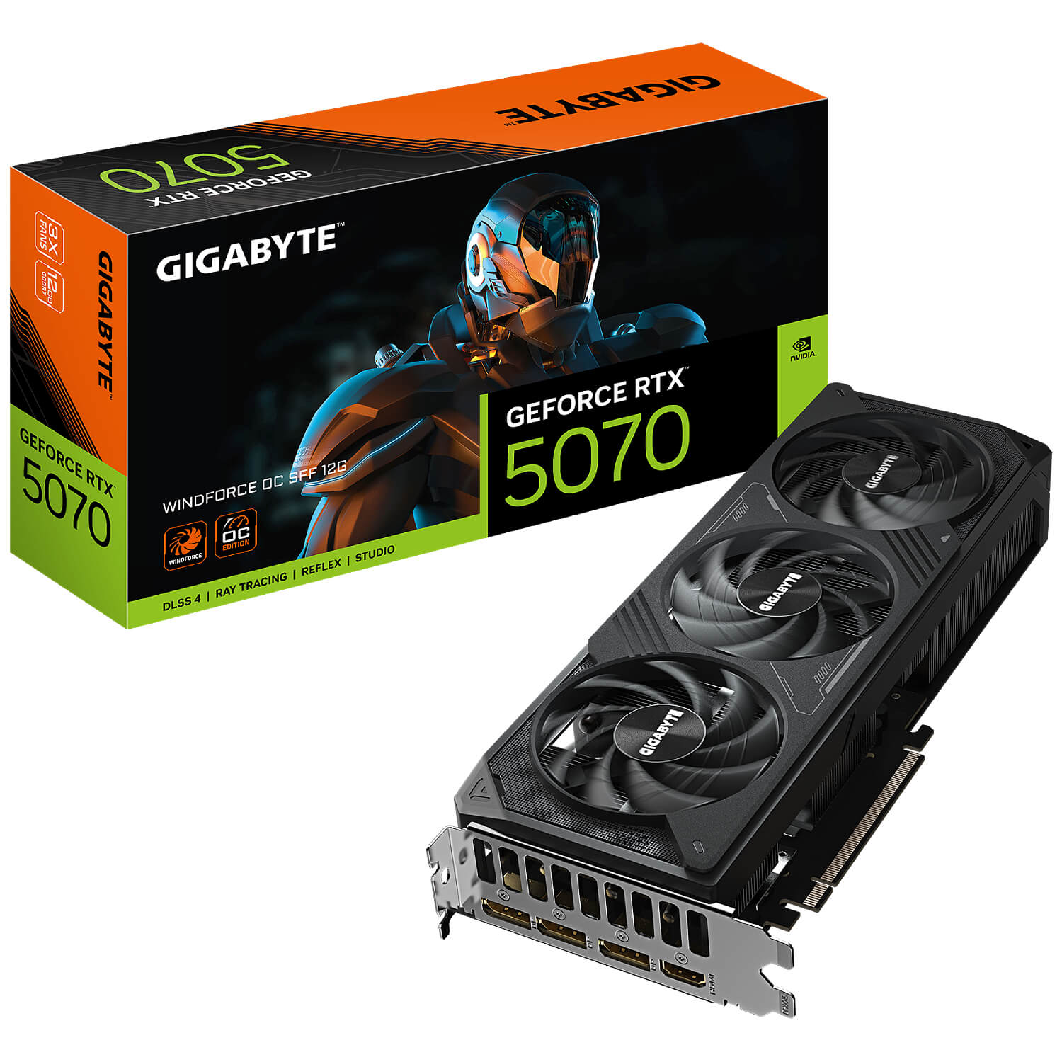 gigabyte rtx 5070 windforce oc sff 12g gv-n5070wf3oc-12gd