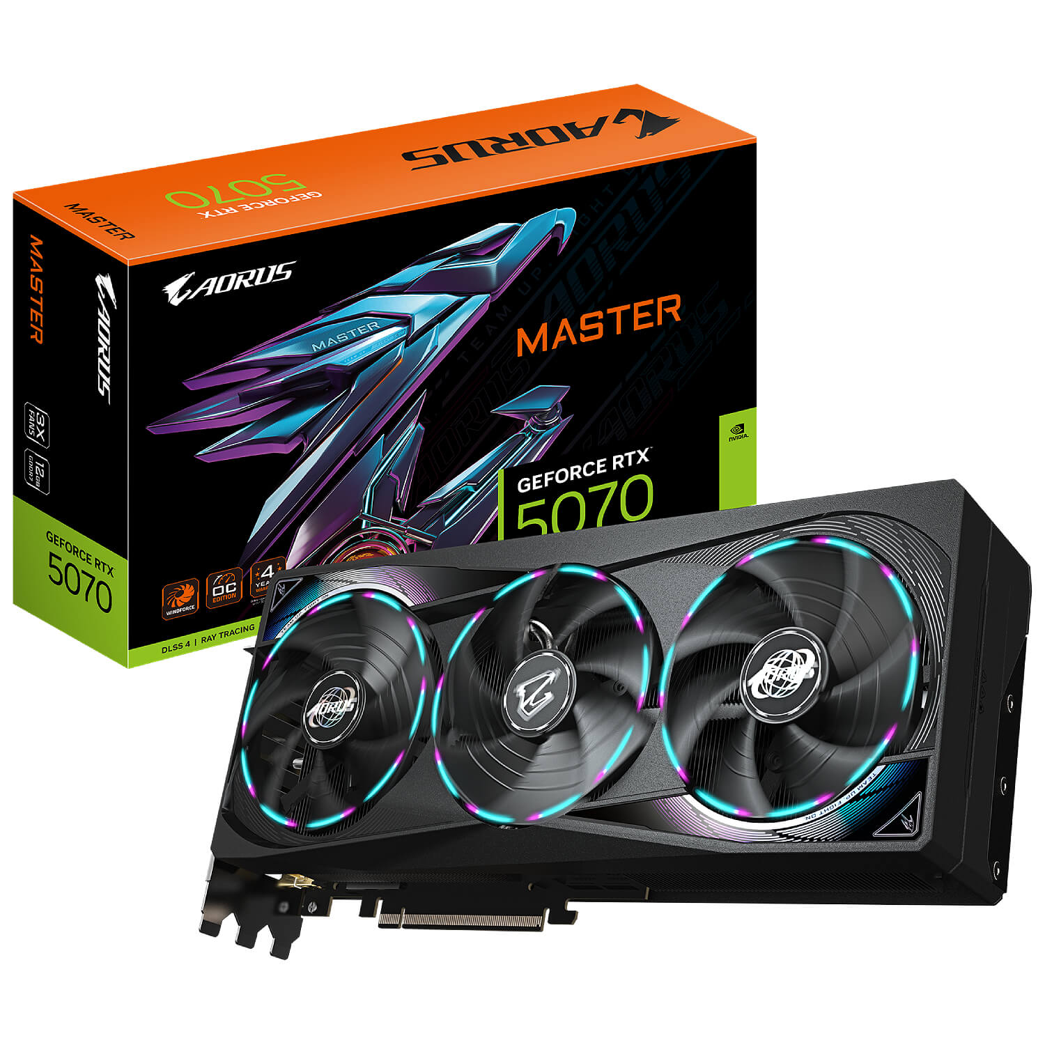 gigabyte aorus rtx 5070 master 12g gv-n5070aorus m-12gd