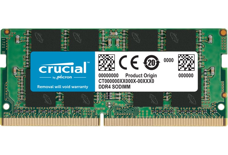 זיכרון פנימי למחשב נייד Crucial 8GB DDR4 3200MHz CT8G4SFRA32A